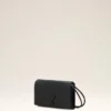 Black Cowhide Leather Voulez-Vous Wallet on Strap