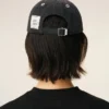 Black Denim Ami Paris Side Patch Cap Black Denim Ami Paris Side Patch Cap