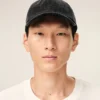 Black Denim Ami Paris Side Patch Cap Black Denim Ami Paris Side Patch Cap