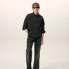 Black Denim Cotton Ami De Coeur Shirt