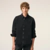 Black Denim Cotton Ami De Coeur Shirt