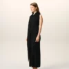 Black Jersey Maxi Lavalliere Dress
