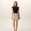 Black Jersey Sleeveless Fitted Top