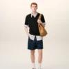 Black Knit Short Sleeves Polo Black Knit Short Sleeves Polo