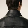 Black Lamb Leather Zipped Jacket