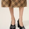 Black Leather Anatomical-Toe Piano Pumps