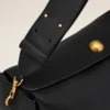 Black Leather Large Carrousel Bag