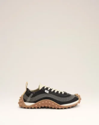 Black Mesh Mirage Sneakers