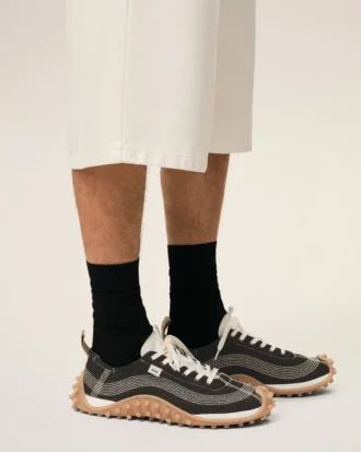 Black Mesh Mirage Sneakers