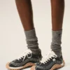 Black Mesh Mirage Sneakers