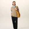 Black New Wool Elasticated Waist Trousers