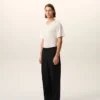 Black New Wool Elasticated Waist Trousers