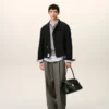 Black New Wool Harrington Jacket Black New Wool Harrington Jacket