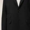 Black New Wool Single Breasted Boxy Jacket Black New Wool Single Breasted Boxy Jacket