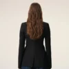 Black New Wool Single Breasted Fitted Jacket Black New Wool Single Breasted Fitted Jacket