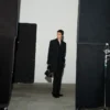 Black New Wool Straight Simple Breasted Coat