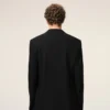 Black New Wool Straight Single Breasted Jacket Black New Wool Straight Single Breasted Jacket