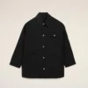 Black New Wool Worker Jacket