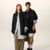 Black New Wool Worker Jacket