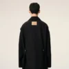 Black New Wool Worker Jacket