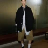 Black New Wool Worker Jacket