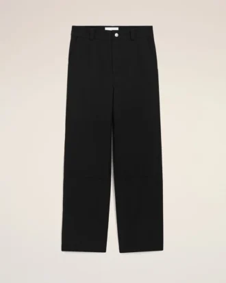 Black New Wool Worker Trousers