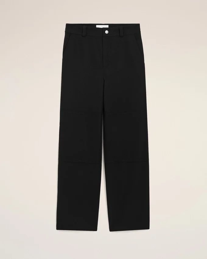Black New Wool Worker Trousers Black New Wool Worker Trousers