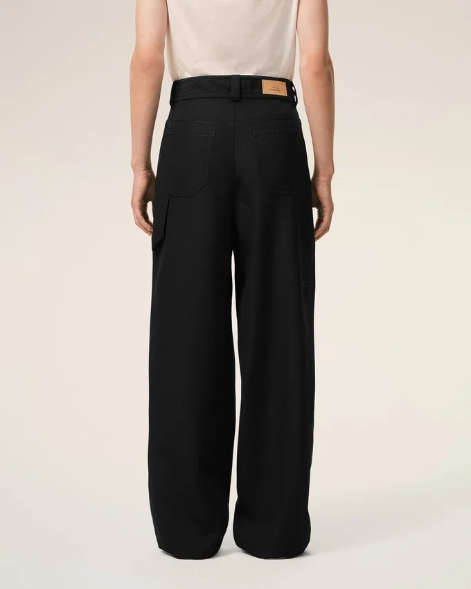 Black New Wool Worker Trousers Black New Wool Worker Trousers