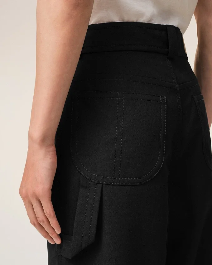 Black New Wool Worker Trousers Black New Wool Worker Trousers