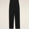 Black New Wool Wrapped Belted Trousers Black New Wool Wrapped Belted Trousers