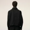 Black Nylon Ami De Coeur Stud Buttoned Jacket Black Nylon Ami De Coeur Stud Buttoned Jacket