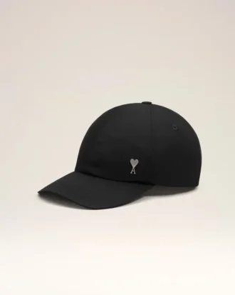 Black Nylon Ami De Coeur Stud Cap