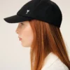 Black Nylon Ami De Coeur Stud Cap Black Nylon Ami De Coeur Stud Cap