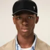 Black Nylon Ami De Coeur Stud Cap Black Nylon Ami De Coeur Stud Cap