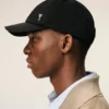 Black Nylon Ami De Coeur Stud Cap Black Nylon Ami De Coeur Stud Cap