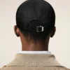 Black Nylon Ami De Coeur Stud Cap Black Nylon Ami De Coeur Stud Cap