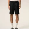 Black Nylon Elasticated Waist Ami De Coeur Stud Shorts Black Nylon Elasticated Waist Ami De Coeur Stud Shorts