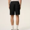 Black Nylon Elasticated Waist Ami De Coeur Stud Shorts Black Nylon Elasticated Waist Ami De Coeur Stud Shorts