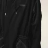 Black Nylon Long Parka