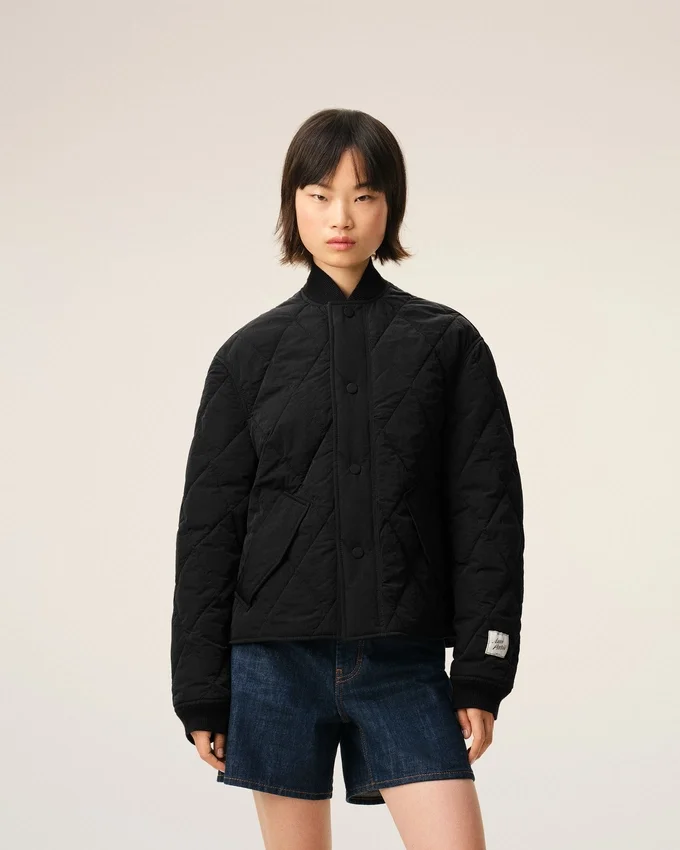 Black Nylon Padded Jacket Black Nylon Padded Jacket