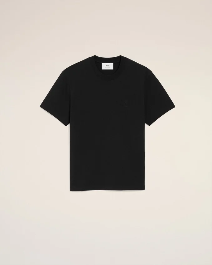 Black Organic Cotton Ami De Coeur T-Shirt Black Organic Cotton Ami De Coeur T-Shirt