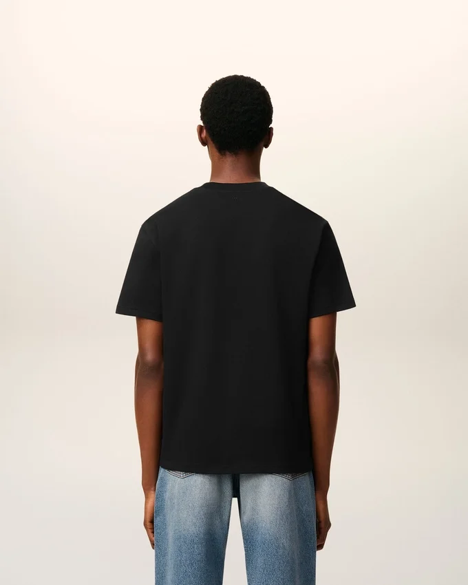 Black Organic Cotton Ami De Coeur T-Shirt Black Organic Cotton Ami De Coeur T-Shirt