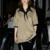 Black Polyester Crumpled Gavroche Black Polyester Crumpled Gavroche