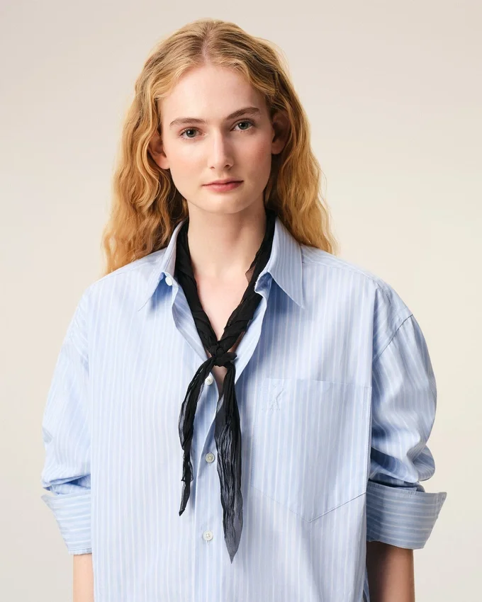 Black Polyester Crumpled Gavroche Black Polyester Crumpled Gavroche