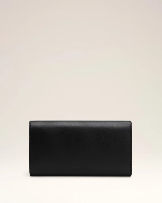 Black Smooth Leather Carrousel Continental Wallet Black Smooth Leather Carrousel Continental Wallet