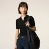 Black Taurillon Leather Etienne Crossbody Bag Black Taurillon Leather Etienne Crossbody Bag