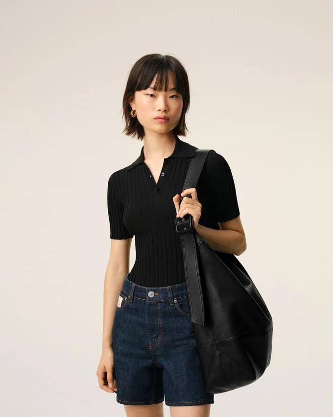Black Taurillon Leather Etienne Crossbody Bag Black Taurillon Leather Etienne Crossbody Bag