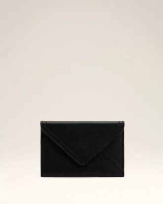 Black Taurillon Leather Etienne Envelope Card Holder