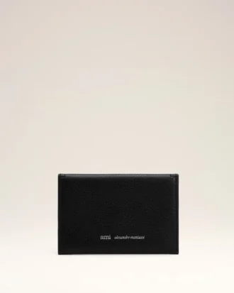 Black Taurillon Leather Etienne Envelope Card Holder