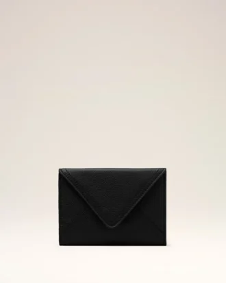 Black Taurillon Leather Etienne Envelope Passport Holder
